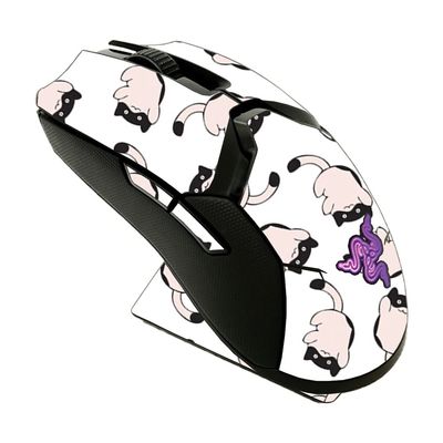 MightySkins Skin Compatible with Razer Viper Ultimate - Raining Cats | Protective, Durable, and Unique Vinyl Decal wrap Cover | Easy to Apply, Remove, and Change Styles | Made in The USA