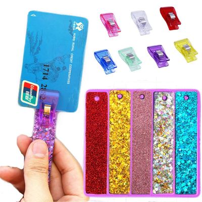 Xidmold Credit Card Puller Silicone Resin Mold, 10 Assorted Color Acrylic Debit Bank Card Grabber, Card Grabber for Long Nails, Keychain Card Picker Mould Epoxy Casting Molds, Card Clip for Long Nails