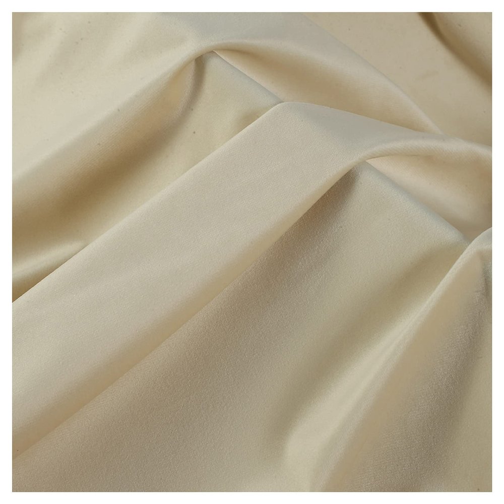 MUYUNXI Velvet Fabric by The Yard Dutch Velvet Velvet Fabric is Used for Pillow Clothing Sofa 150 cm Wide Sold by The Meter(Color:Milky)