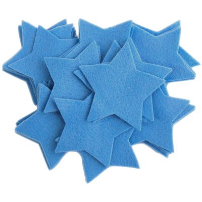 Playfully Ever After 1 Inch 140pc Felt Stars (Militia Blue)