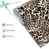 SagaSave 2530.5cm Iron-on Vinyl Leopard Cheetah Pattern Heat Transfer Vinyl Printing HTV Vinyl PU Adhesive Vinyl Clothing Patches Sheets for Clothes Fabric Supplies T-Shirt Decoration DIY view 3