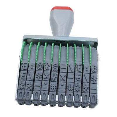 10 Digits Number Stamps Business Stamps Office Stamps Personalized Date Stamp Rubber Stamp Number Rubber Stamp Multi- Functional Creative Rolling Wheel Stamp Symbol Custom