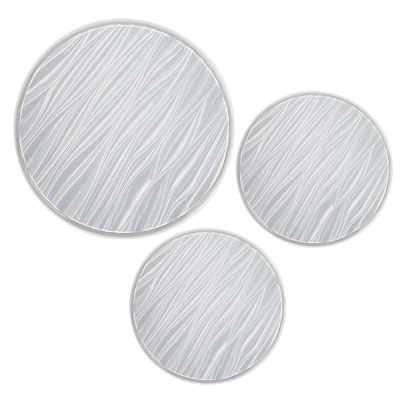 WT-YOGUET DIY Crystal Epoxy Mold, Big Wave Fruit Tray Epoxy Resin Mould Coaster Tea Plate Silicone Mold Home Decor for Hand Crafts