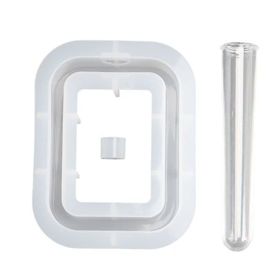 Spencer Resin Molds Silicone for Vase Mold Epoxy Plant Propagation Station Casting with Test Tube Hydroponic Plants Flowers Office Home Decoration (Rectangular)