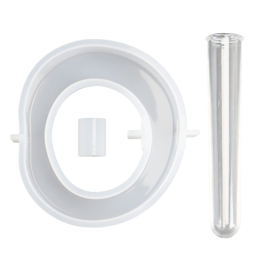 Spencer Resin Molds Silicone for Vase Silicone Mold Epoxy Resin Mold for Plant Propagation Station Vase Resin Casting Mold with Test Tube for Hydroponic Plants Flowers Office Home Decoration (Oval)