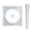 Resin Molds Silicone for Vase Silicone Mold Epoxy Resin Mold for Plant Propagation Station Vase Resin Casting Mold with Test Tube for Hydroponic Plants Flowers Office Home Decoration (Square) view 1