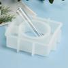Resin Molds Silicone for Vase Silicone Mold Epoxy Resin Mold for Plant Propagation Station Vase Resin Casting Mold with Test Tube for Hydroponic Plants Flowers Office Home Decoration (Square) view 4