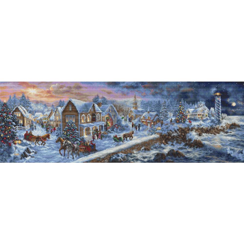 Letistitch Counted Cross Stitch kit Holiday at Seaside 93,5x31cm, DIY