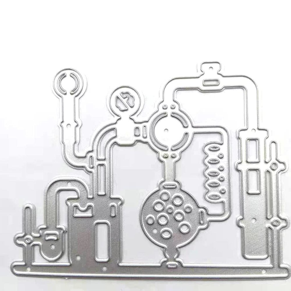 Chemistry Experiment Equipment Set Metal Die Cuts, Cutting Dies for Card Making Clearance, Embossing Dies for Scrapbooking, DIY Album Paper Cards Decoration