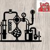Chemistry Experiment Equipment Set Metal Die Cuts, Cutting Dies for Card Making Clearance, Embossing Dies for Scrapbooking, DIY Album Paper Cards Decoration view 3