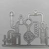 Chemistry Experiment Equipment Set Metal Die Cuts, Cutting Dies for Card Making Clearance, Embossing Dies for Scrapbooking, DIY Album Paper Cards Decoration view 4