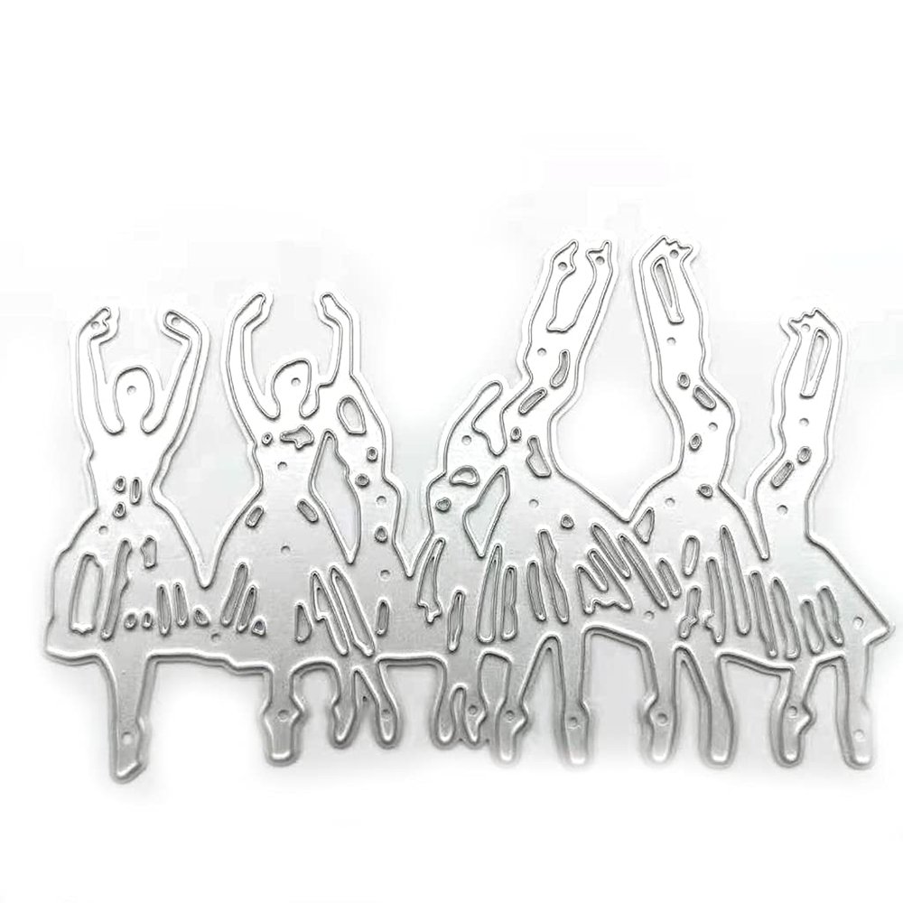 Dancing Girls Metal Die Cuts, Cutting Dies for Card Making Clearance, Embossing Dies for Scrapbooking, DIY Album Paper Cards Decoration