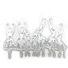 Dancing Girls Metal Die Cuts, Cutting Dies for Card Making Clearance, Embossing Dies for Scrapbooking, DIY Album Paper Cards Decoration view 1