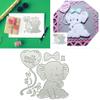 Cute Elephant Metal Die Cuts, Cutting Dies for Card Making Clearance, Embossing Dies for Scrapbooking, DIY Album Paper Cards Decoration view 3
