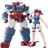 Aoshima Gattai Robot Musashi: Combined Giant Ship Yamato and Nagisa Jinguji Model Kit view 1