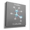 Epic Graffiti 'Vodka Molecule' by Epic Portfolio, Giclee Canvas Wall Art, 18"x26" view 2