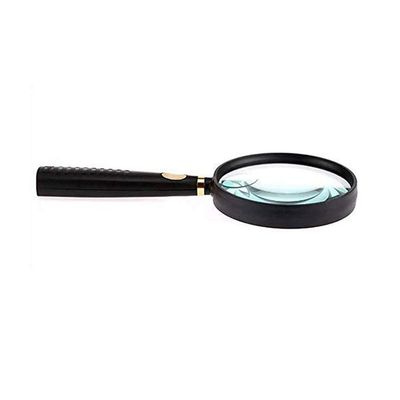 SXRUY Read Repair Magnifying Glass Reading for The Elderly High-Definition 90mm Lens Students to Enlarge The Mirror Magnifier (Color : Black)