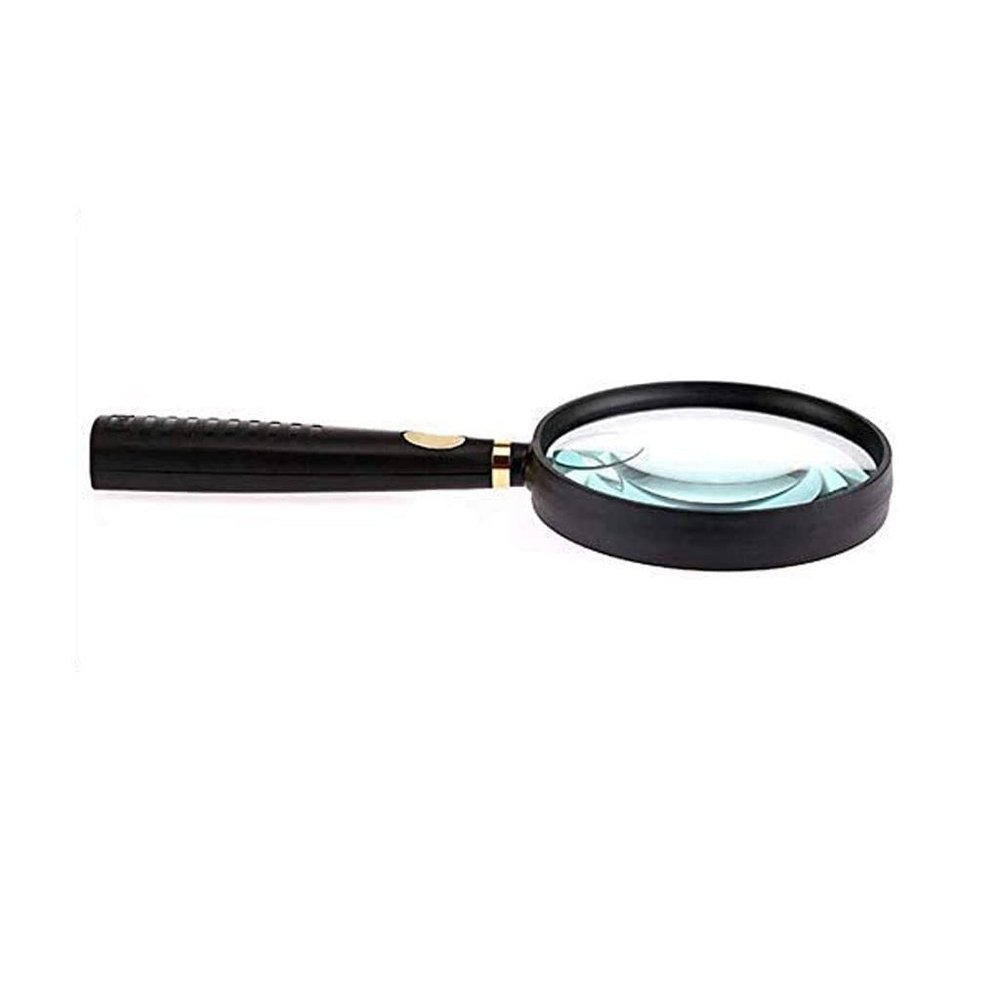 SXRUY Read Repair Magnifying Glass Reading for The Elderly High-Definition 90mm Lens Students to Enlarge The Mirror Magnifier (Color : Black)