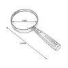 SXRUY Read Repair Magnifying Glass Reading for The Elderly High-Definition 90mm Lens Students to Enlarge The Mirror Magnifier (Color : Black) view 4