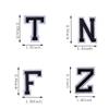 J.CARP 104Pcs Black Alphabet A to Z Patches, Iron on Sew on Letters for Clothing, Hats, Shoes, Backpacks, Handbags, Jeans, Jackets etc. view 4