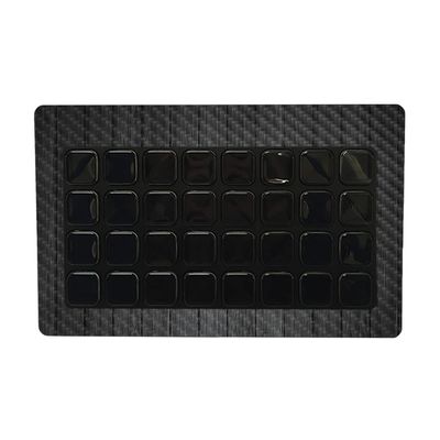 MightySkins Carbon Fiber Skin Compatible with Elgato Stream Deck XL - Black Wood | Protective, Durable Textured Carbon Fiber Finish | Easy to Apply and Change Styles | Made in The USA