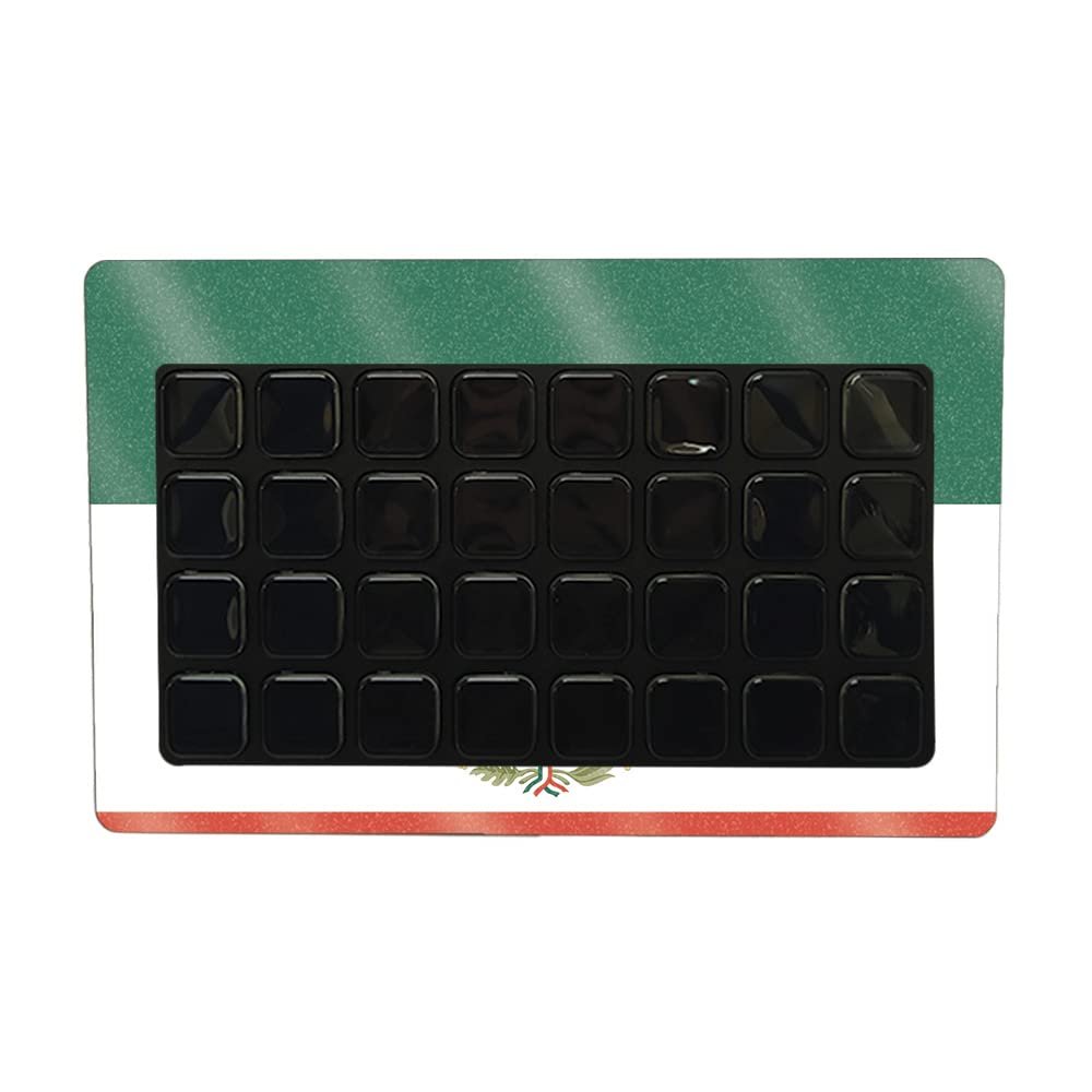 MightySkins Glossy Glitter Skin Compatible with Elgato Stream Deck XL - Mexican Flag | Protective, Durable High-Gloss Glitter Finish | Easy to Apply and Change Styles | Made in The USA