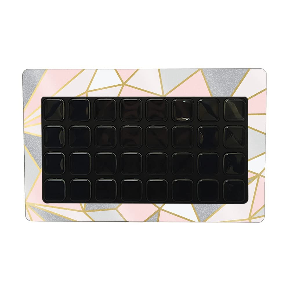 MightySkins Glossy Glitter Skin Compatible with Elgato Stream Deck XL - Rose Gold Polygon | Protective, Durable High-Gloss Glitter Finish | Easy to Apply and Change Styles | Made in The USA