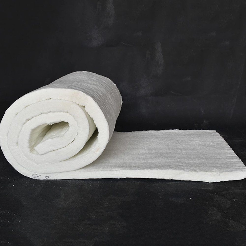 WMEIE Silicate Ceramic Fiber Blanket Insulation High Temperature Fireproof Mat Pad, for Stoves Furnace Kilns Fire Bricks Boilers Kilns Blacksmithing Pizza Ovens,0.61x1m,10mm
