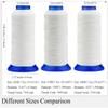 Selric Tex 135 Polyester Thread for Sewing 730Yards #138 T135 420D UV Resistant High Strength Upholstery Thread for Leather, Outdoor Market, Drapery,etc (White) view 2