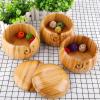 BFYDOAA Wooden Yarn Bowl Large,Yarn Storage Wooden Yarn Bowl Holder Rosewood,Knitting Wool Storage Basket Round with Holes Handmade Craft Crochet Kit Organizer view 3