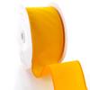 2.5" Wired Suede Velvet Ribbon Soft Velvet Fabric with Wired Edges for Bows, Holiday Wreaths, Gift Wrapping, Floral Arrangements and DIY Craft Projects (Yellow Gold, 25 yds) view 3