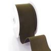 2.5" Wired Suede Velvet Ribbon Soft Velvet Fabric with Wired Edges for Bows, Holiday Wreaths, Gift Wrapping, Floral Arrangements and DIY Craft Projects (Olive Green, 25 yds) view 3