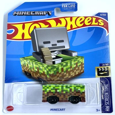 Hot Wheels 2022 - Minecart #9/250 [Green/Brown] - HW Screentime 2/10