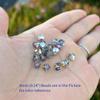 100pcs Preciosa 4mm (0.16 Inch) Faceted Bicone Crystal Beads Crystal Volcano (Silver Purple Orange Metallic) Compatible with Swarovski Elements Crystals Jewelry Making Pre-B457 view 2