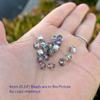 100pcs Preciosa 4mm (0.16 Inch) Faceted Bicone Crystal Beads Crystal Volcano (Silver Purple Orange Metallic) Compatible with Swarovski Elements Crystals Jewelry Making Pre-B457 view 3