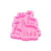 Cute Giraffe Mother Baby Family Keychain Resin Mold Silicone Mold Crafts Epoxy Art DIY Mold, Chocolate Fondant Cake Decorating Tools Silicone Mold view 3