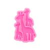 Cute Giraffe Mother Baby Family Keychain Resin Mold Silicone Mold Crafts Epoxy Art DIY Mold, Chocolate Fondant Cake Decorating Tools Silicone Mold view 4