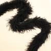 Soarer Black Ostrich Feather Boas 2yards 3ply Long Boas for Party, DIY Production, Clothing Decoration (Black) view 2
