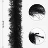 Soarer Black Ostrich Feather Boas 2yards 3ply Long Boas for Party, DIY Production, Clothing Decoration (Black) view 3