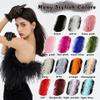 Soarer Black Ostrich Feather Boas 2yards 3ply Long Boas for Party, DIY Production, Clothing Decoration (Black) view 4