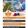 SHQIN Electric Carpet Tufting Gun Tufting Gun Kit Cut Pile Loop Pile 2 in 1 Dual-Use Tufting Gun Rug Gun Rug Tufting Gun High Speed Carpet Tufting Gun with Storage Bag and 12 Yarn Roll view 3