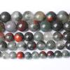10mm 38pcs Natural African Bloodstone Beads Round Loose Gemstone Energy Healing Power Stone Beads for Jewelry Making DIY Bracelet 15 Inch view 2