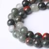 10mm 38pcs Natural African Bloodstone Beads Round Loose Gemstone Energy Healing Power Stone Beads for Jewelry Making DIY Bracelet 15 Inch view 3