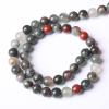 10mm 38pcs Natural African Bloodstone Beads Round Loose Gemstone Energy Healing Power Stone Beads for Jewelry Making DIY Bracelet 15 Inch view 4