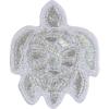 Simplicity 19320100064 Iridescent Turtle Iron On Applique Patch for Clothes, Backpacks, and Accessories, 1.5" W x 1.75" L view 2