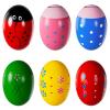 Easter Basket Stuffers, 6Pcs Prefilled Easter Eggs, Wooden Percussion Musical Egg Shakers, Montessori Toy Essentials Maracas Musical Instruments for Toddlers Teens Kids Boys Girls Babies view 1