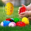 Easter Basket Stuffers, 6Pcs Prefilled Easter Eggs, Wooden Percussion Musical Egg Shakers, Montessori Toy Essentials Maracas Musical Instruments for Toddlers Teens Kids Boys Girls Babies view 2