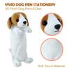 Pencil Case for Boy, BB FUNHOUSE Cute Dog Pencil Pen Holder Case 3D Plush Animal School Supplies Storage Bag Pouch Plush Toy for Kids, Beagle view 4