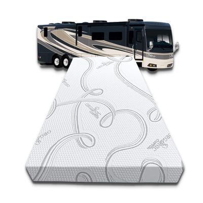 FoamRush 7-Inch Bunk (30" x 72") High Density Foam RV Mattress Replacement with Cotton Cover, Medium Firm, Pressure Relief Support, Travel Camper Trailer Truck, Made in USA, CertiPUR-US Certified