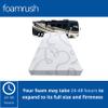 FoamRush 7-Inch Bunk (30" x 72") High Density Foam RV Mattress Replacement with Cotton Cover, Medium Firm, Pressure Relief Support, Travel Camper Trailer Truck, Made in USA, CertiPUR-US Certified view 3